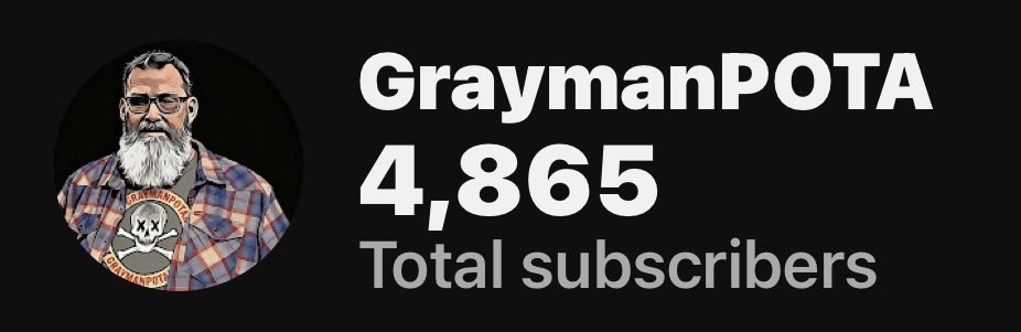 GraymanPOTA's tweet image. There is light at the end of tunnel, but we are not there yet. I still need 135 subs in the next 5 days to prove my  teenage son wrong with his #5K @YouTube challenge. Help me prove him wrong. Please subscribe to help me shut him up. 👇👇👇

youtube.com/@graymanpota
