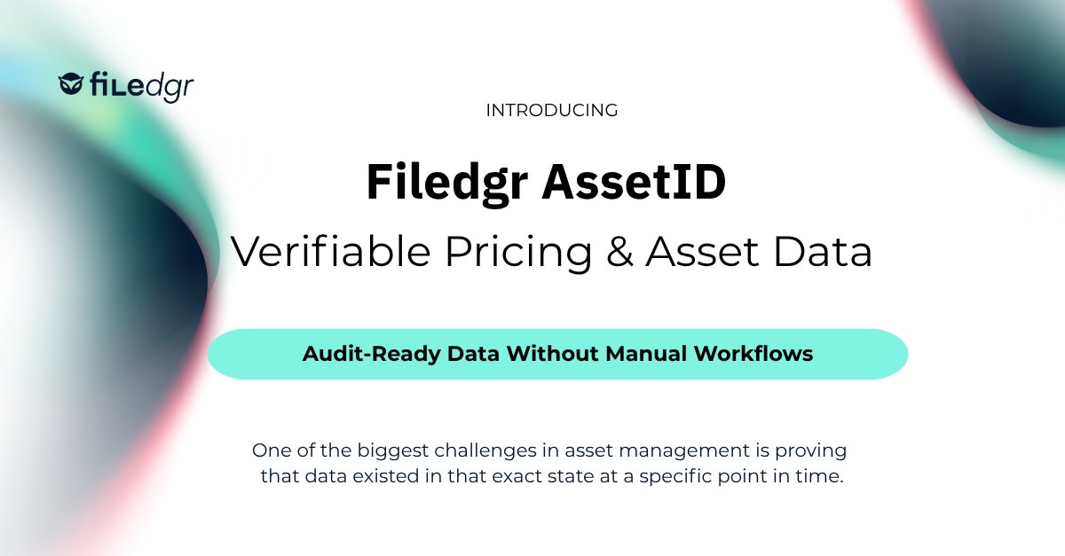 filedgr's tweet photo. 🚨NEW product solution inside Filedgr: 

𝗔𝘀𝘀𝗲𝘁𝗜𝗗 — 𝗩𝗲𝗿𝗶𝗳𝗶𝗮𝗯𝗹𝗲 𝗣𝗿𝗶𝗰𝗶𝗻𝗴 & 𝗔𝘀𝘀𝗲𝘁 𝗗𝗮𝘁𝗮

Built from direct conversations with fund managers and investment firms, AssetID solves a critical gap: NAV and asset data are created every day but when it comes to audits, due diligence, or investor questions, they’re rarely provable.

AssetID connects pricing, documentation, and ownership into one verifiable layer making every data point audit-ready by design.

Here’s what this means:

>Standardized pricing
>Defensible numbers
>Automated workflows
>Single source of truth
>Full traceability

It’s the new verification standard for asset data.

We continue building the verification infrastructure that regulated markets actually need.🦉