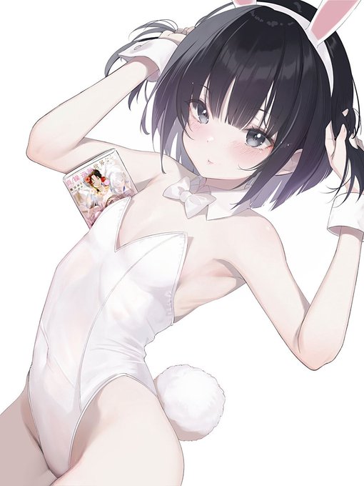 何とかまたうさぎさんの格好してもらいました🐇(1枚目) 