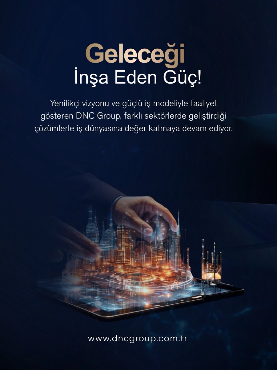 dncgroupcomtr's tweet photo. ✨ Yenilikçi vizyonumuz ve güçlü iş modellerimizle yarının dünyasında kalıcı izler bırakmaya devam ediyoruz.
🌐 https://t.co/E76MChFpuu
📧 info@dncgroup.com.tr
📞 +90 850 308 83 38
#DNCGroup https://t.co/N3KlgXuhhh