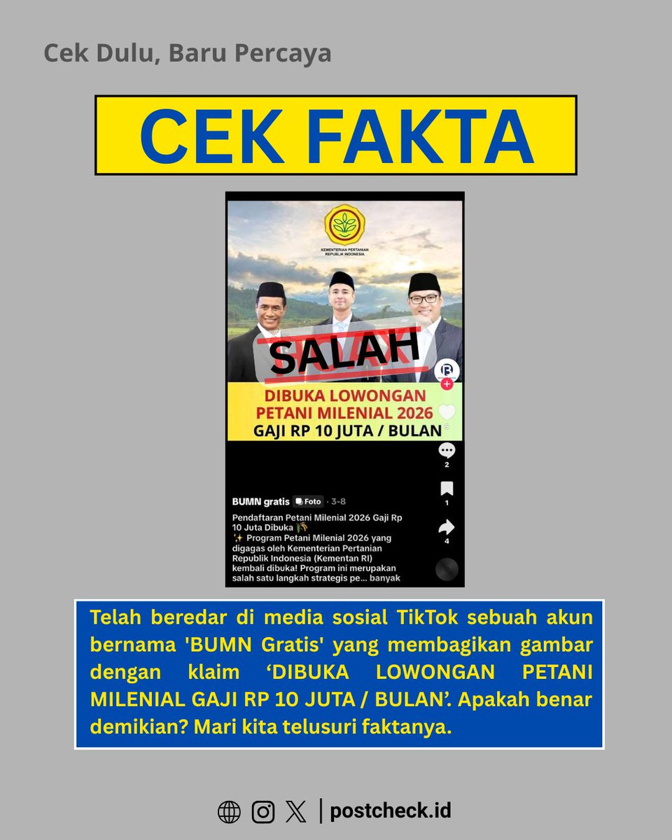 Postcheck.id tweet media