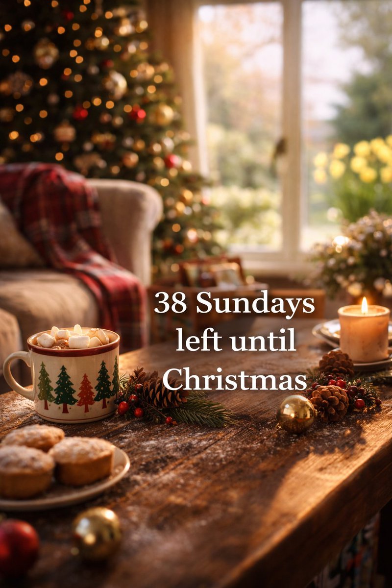underxmastree's tweet image. It’s the LAST Sunday in March… and only 38 Sundays until Christmas 👀🎄

Time to casually panic or smugly plan? #SundayThoughts #ChristmasPrep #TimeFlies #aiimage