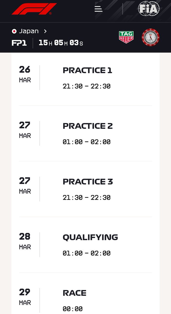 Arranca desde hoy jueves en la noche (viernes en Japón) la tercera ronda del campeonato en <a href="/suzuka_event/">鈴鹿サーキット Suzuka Circuit</a>. Horario para 🇵🇦...
#JapaneseGP
#F1
#F1日本GP