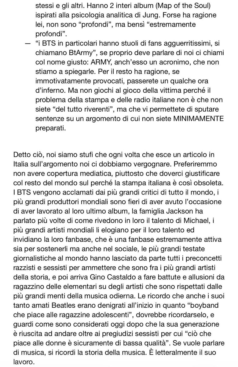 ⚠️ Per la questione RepvbbIic@:

Non abbiamo ritenuto opportuno lasciare la questione senza risposta, per questo abbiamo scritto al giornalista chiarendo nel dettaglio le inesattezze dell’articolo. Invitiamo a non dare ulteriore visibilità al contenuto e a concentrarci sui BTS.