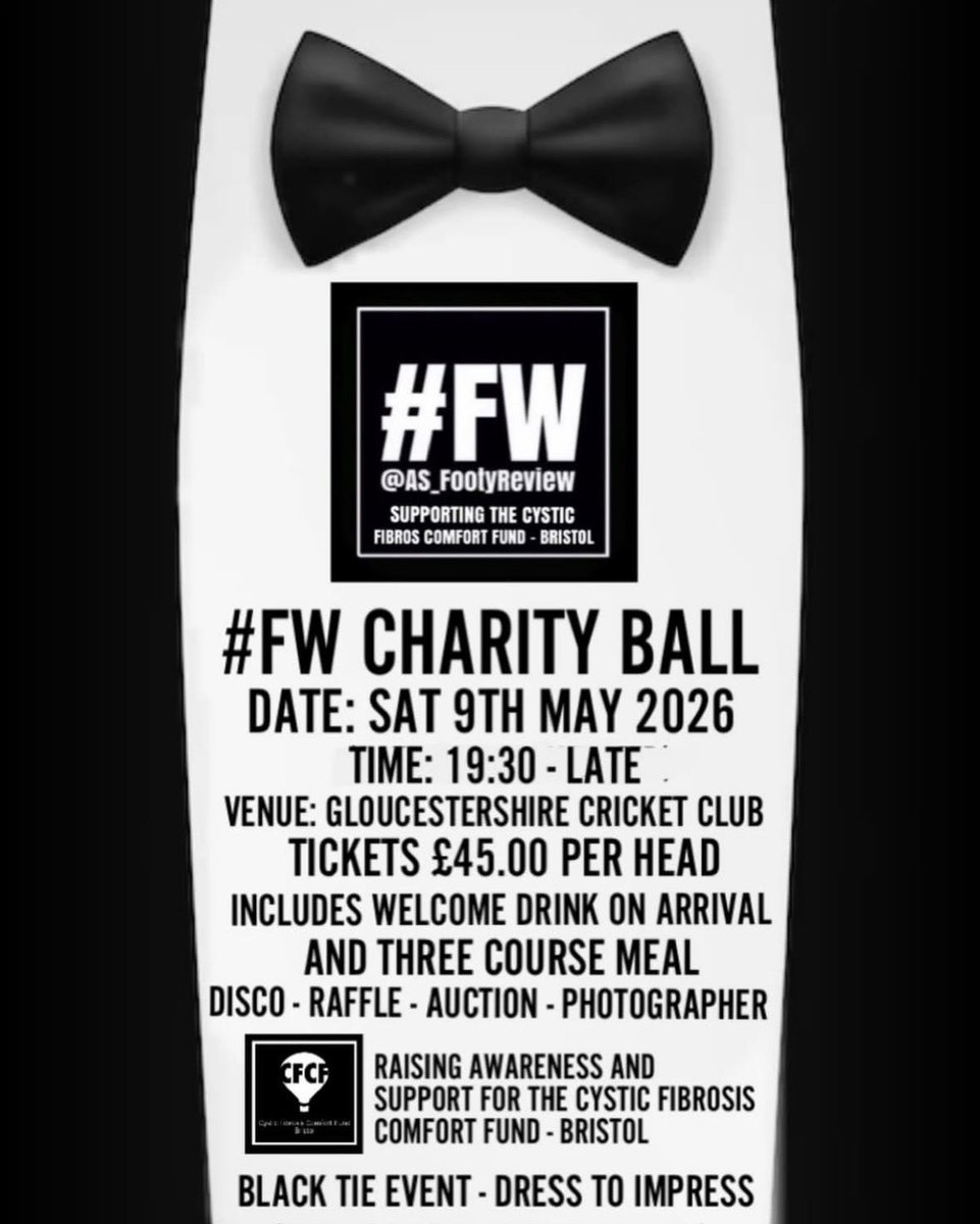 AS_FootyReview's tweet image. ⚽️ UNDER 20 REMAINING ⚽️

The first ever #FW charity ball planning it going really well and I’m down to the last 18 tickets left for sale from the 100 allocated, I’d really love to fill the venue and have a great night with the fantastic football community and friends I’ve made