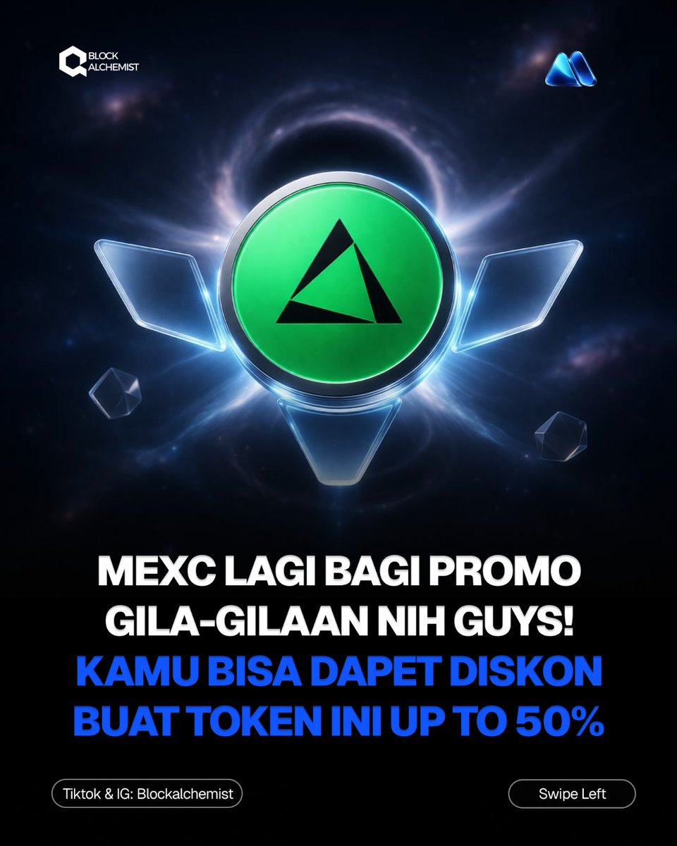 blockalche_id's tweet photo. Kenapa wajib ikut🔥?
• Diskon hingga 50% (mulai 0.35 USDT)
• Pengguna lama tetap dapat 30% off (0.45 USDT)
• Alokasi terbatas: 100,000 EDGE
• Full Refund jika harga turun dari launchpad
Link pendaftaran : https://t.co/4tmjT0pQ17 https://t.co/meWQ5xJ8WW