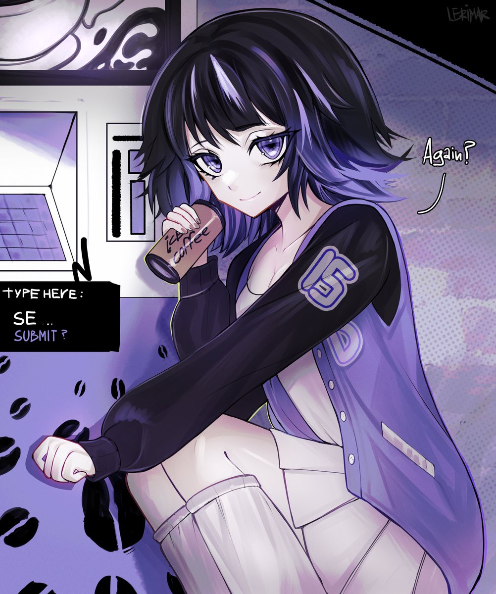 lerimah's tweet photo. anomalous coffee machine //
Congrats to the devs on the game’s anniversary 💜 https://t.co/JzxvetUoAY