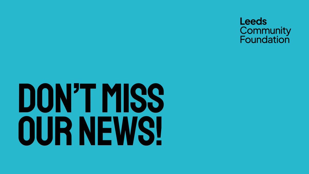 Leeds Community Foundation tweet media