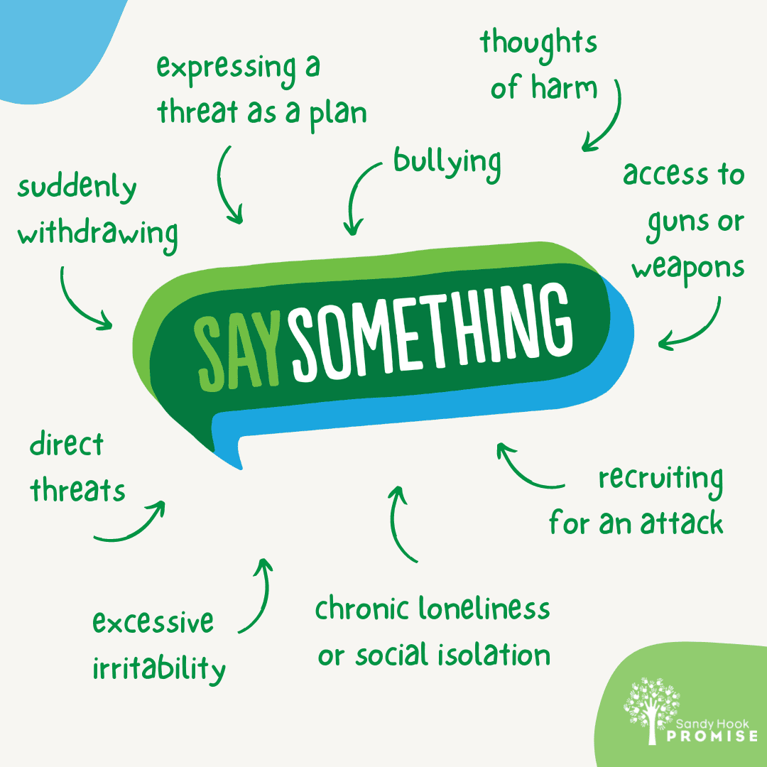 SunValleyMSNC's tweet photo. Gun violence is preventable when you know the signs. “Say Something” upstanders have helped Sandy Hook Promise prevent school shootings and acts of violence with weapons. Learn the warning signs https://t.co/Jx1BCmIiGL
#SaySomethingWeek #SaySomethingSavesLives
@aghoulihan @ucpsnc https://t.co/xfNNAuoxDM