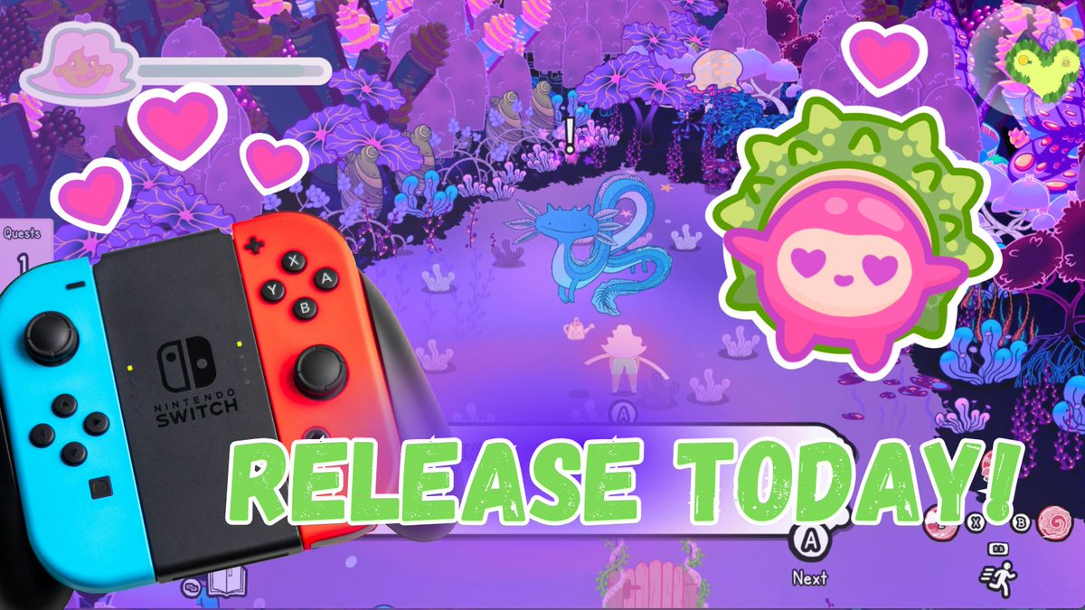 🎉TODAY IS THE DAY!🎉
Grimoire Groves finally releases on the Nintendo Switch.
And you can win a super fancy Deluxe Editon of the game! 

♥️Like and repost this post
🌎Comment if you are in America, EU or OCE!