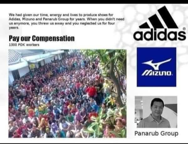 BuMaya11's tweet photo. @adidas @adidasfootball @MizunoRunningJP Don't Keep Silent.13 years ago,1,300 female workers of PT PDK had made a profit.When workers demand rights,they are retaliated with termination of employment
#PayOurRight
#justiceforPDKWomenWorkers
 @cleanclothes  @global_labor @LIPSedane https://t.co/LmEcrALcYc