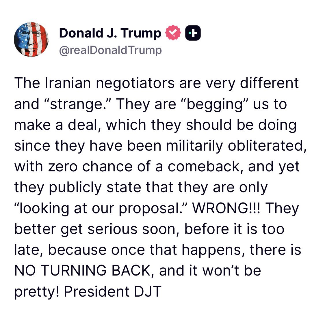 Donald J Trump Posts TruthSocial tweet media