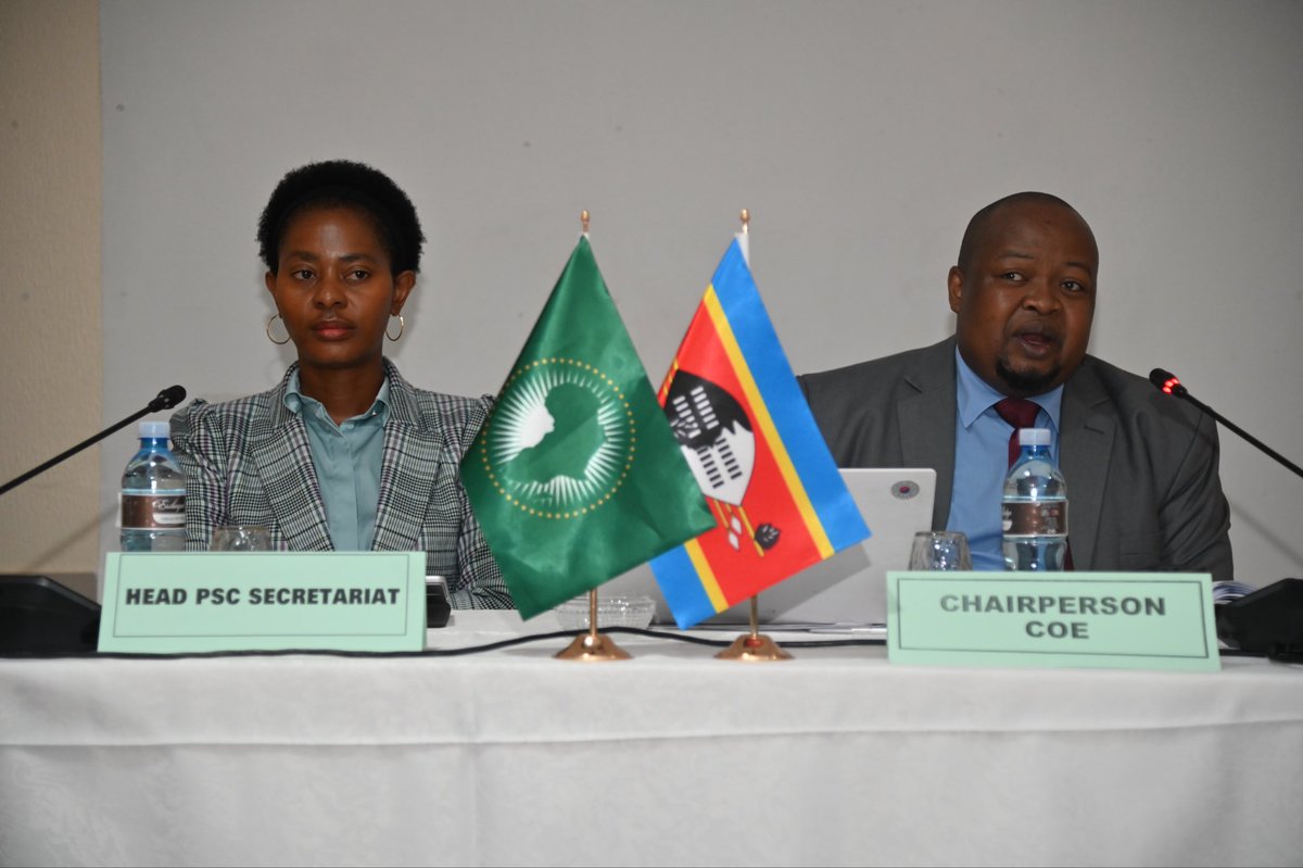 AUC_PAPS's tweet image. Matshapa, Eswatini 🇸🇿 (26–28 Mar 2026)  The AU PSC Committee of Experts workshop is underway to prepare for the #PSC Induction Programme starting 30 March. The workshop focuses on strengthening implementation, monitoring &amp;amp; evaluation of #PSC decisions while building capacity for