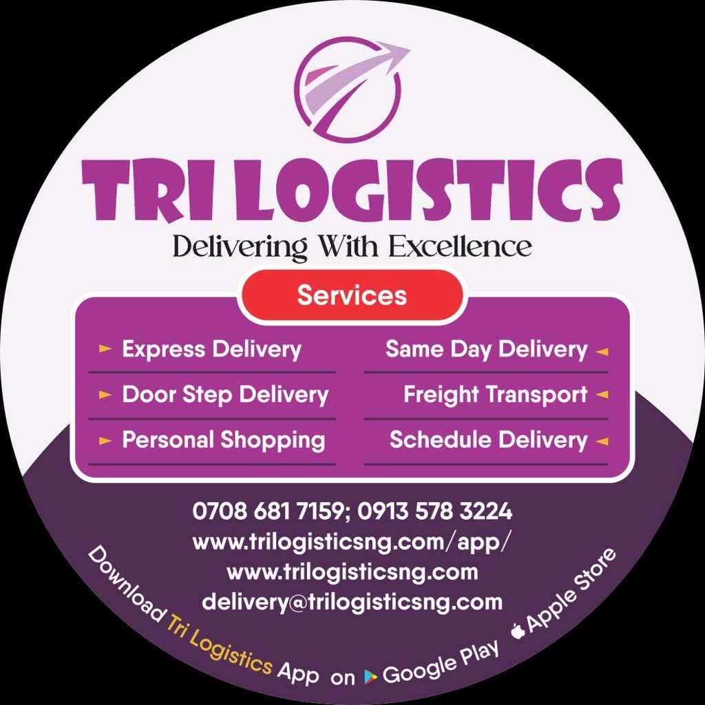 modelina's tweet photo. TRI Logistics
📞 0708 681 7159
📞 0913 578 3224

📧 delivery@trilogisticsng.com
🌐 https://t.co/QoMgxJmJKK
📝 Request a Delivery:  https://t.co/4QagZqmZ39 https://t.co/ZlcsJjB2Q0
