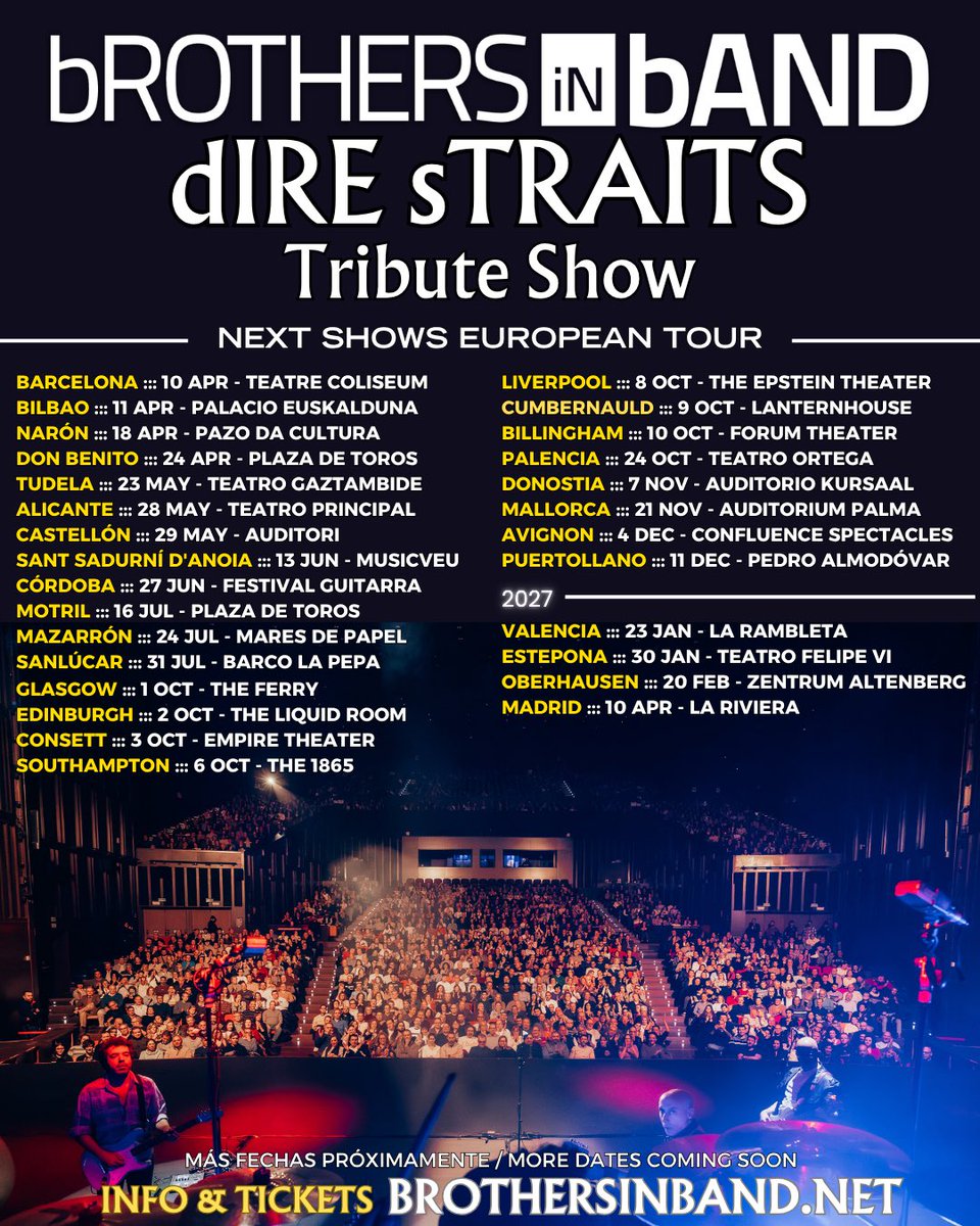 bROTHERSiNbAND2's tweet image. 🎸 Go!
brothersinband.net

#direstraitstribute #brothersinband #direstraits #europeantour #markknopfler 

💥 @DireStraits77