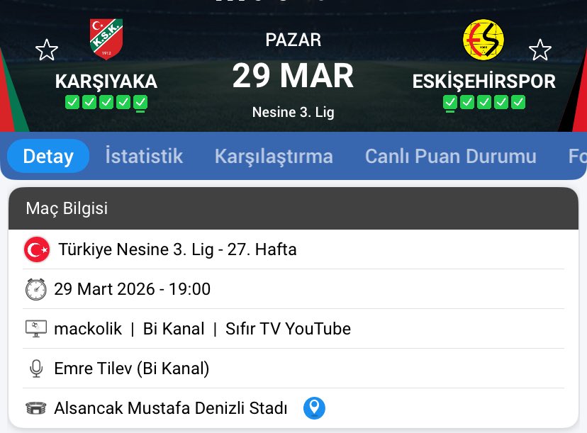 İKİ BÜYÜK CAMİA…

İlk maçta Eskişehir’de şehir içinde dolaştık, Geliş-dönüş yolunda hiç sıkıntı yaşamadık güzel ağırlandık.

Bu yüzden Eskişehirspor’u ve Taraftarlarını bizi ağırladıkları şekilde semtimizde en güzel şekilde ağırlıyacağız.

Şimdiden Hoş Geldiniz 👋🏻