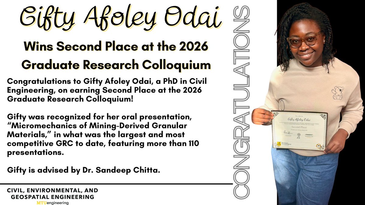 Michigan Tech CEGE tweet media