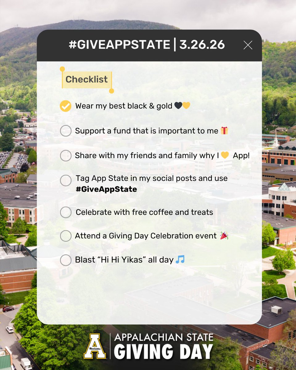 Appalachian State tweet media