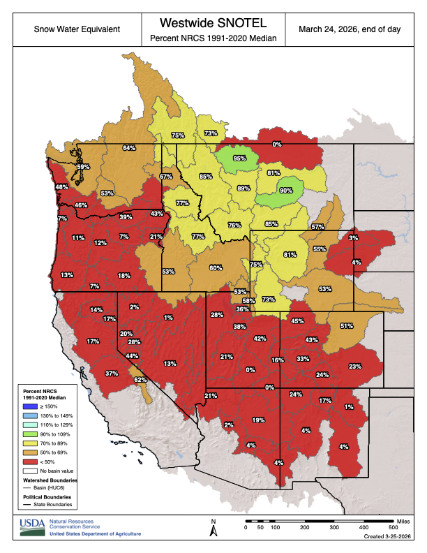 CoyoteGulch's tweet image. 2026’s historic snow #drought brings worries about water, wildfires and the future in the West -- Alejandro N. Flores (TheConversation.com) #snowpack #runoff #ColoradoRiver #COriver #aridification coyotegulch.blog/2026/03/26/202…
