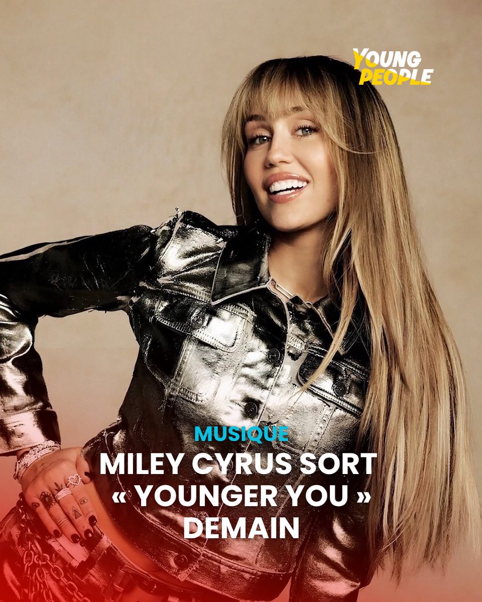#MileyCyrus annonce un nouveau single ! « Younger You (From The #HannahMontana 20th Anniversary Special) » sort dès demain. 🎶

📸 Disney