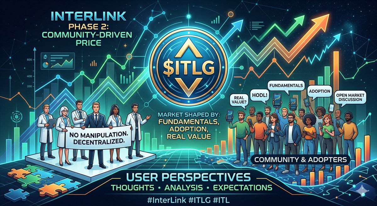When $ITLG is returned, expect healthy, natural volatility. An open market is key to true value based on fundamentals and adoption. 🚀 Different perspectives build a strong community. Let’s discuss InterLink's path ahead! #InterLink #ITLG #ITL