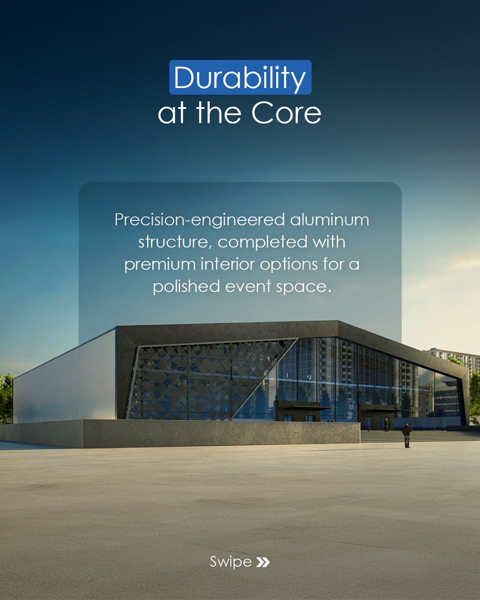 alfarestents's tweet image. Classic in design, uncompromising in performance.
The A-Frame Tent combines timeless elegance with all-weather durability
.
.
#Alfarestents #EventInfrastructure #LuxuryEvents #CorporateEvents #Exhibitions #WeddingTent #ProductLaunch #Dubai #UAE #GulfEvents #EventPlanning