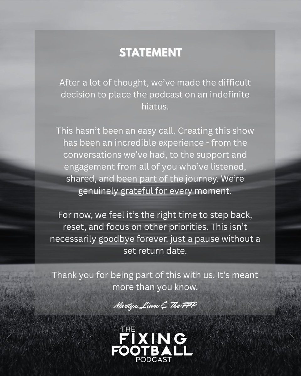 Fixing Football Podcast tweet media