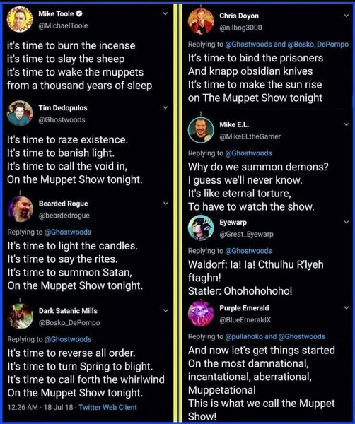 Papa Woof und Krampus und Bleaken tweet media