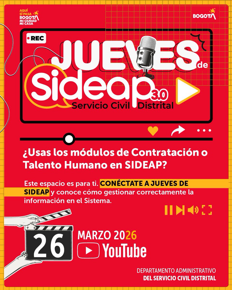 🇨🇴 Servicio Civil Distrital tweet media