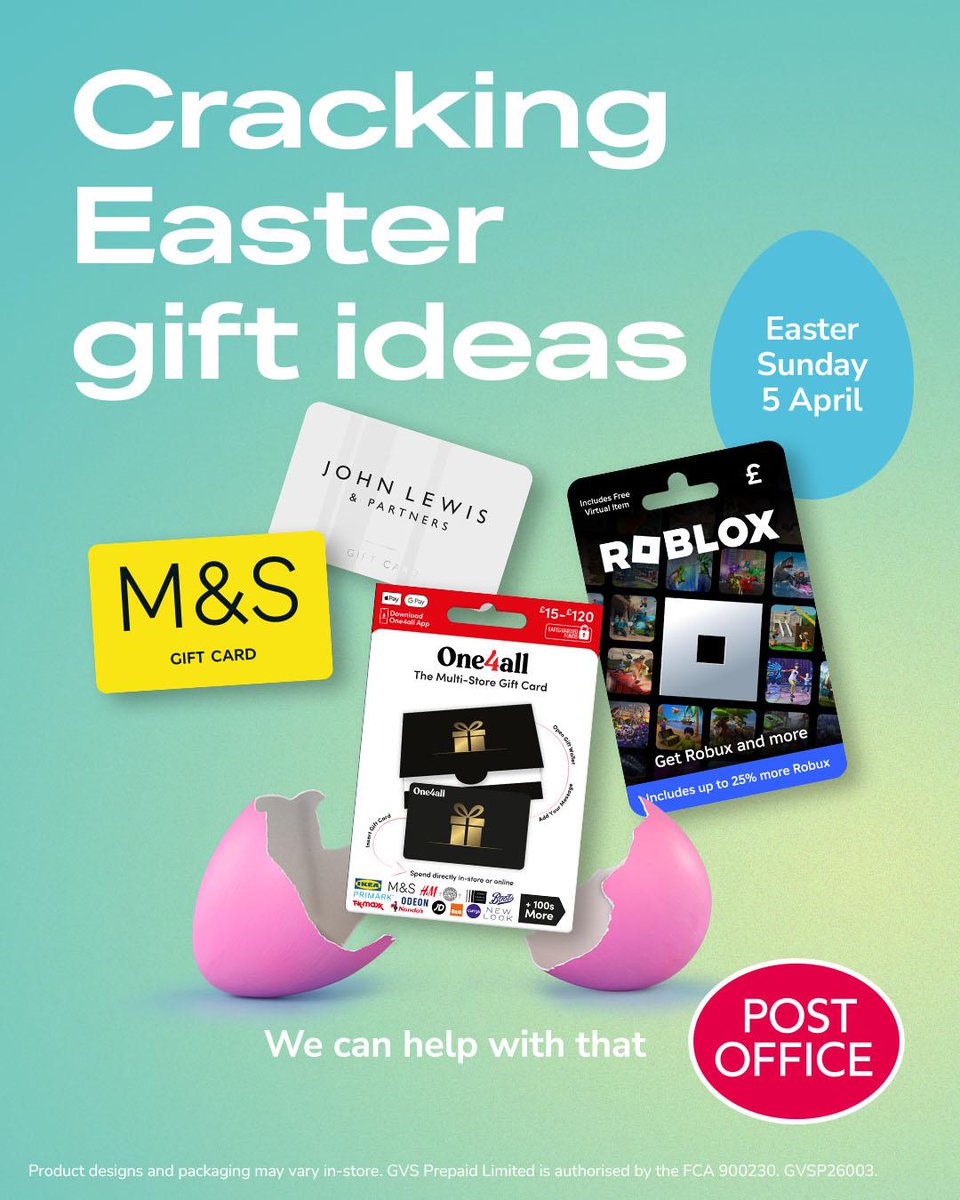 ChapelStores's tweet photo. Want something different for the kids this Easter?🐰
Pop in store now and give them the freedom to choose with an Easter Gift Card. No chocolate required!✨ https://t.co/pfthjzZciS