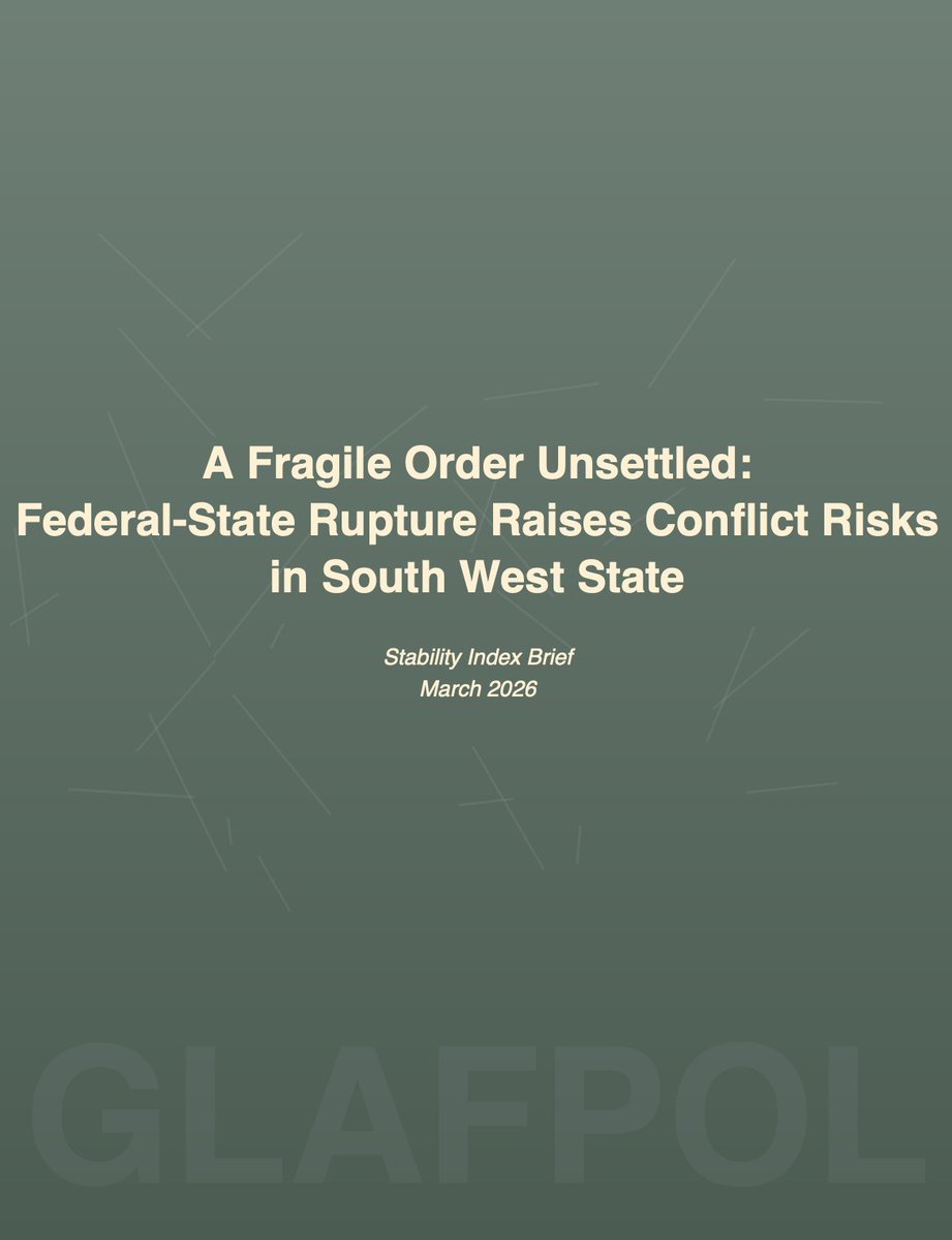 Glafpol's tweet photo. #NEW #ANALYSIS: Somalia is entering a more volatile phase as disputes between the federal government and several Federal Member States deepen and take on a more confrontational form, with South West State now emerging as a key flashpoint. A thread  🧵

https://t.co/rZVbfIGSdn https://t.co/GC58NOlkG1