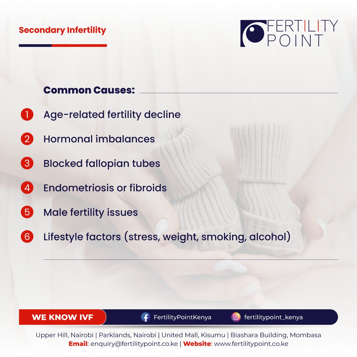 You got pregnant before… so why isn’t it happening now?
It’s called #secondaryinfertility and it can hit even the strongest couples. Age, hormones, lifestyle, or unseen issues could be holding you back — but silence won’t solve it.
Speak to us today 
+254792111222
#IVF