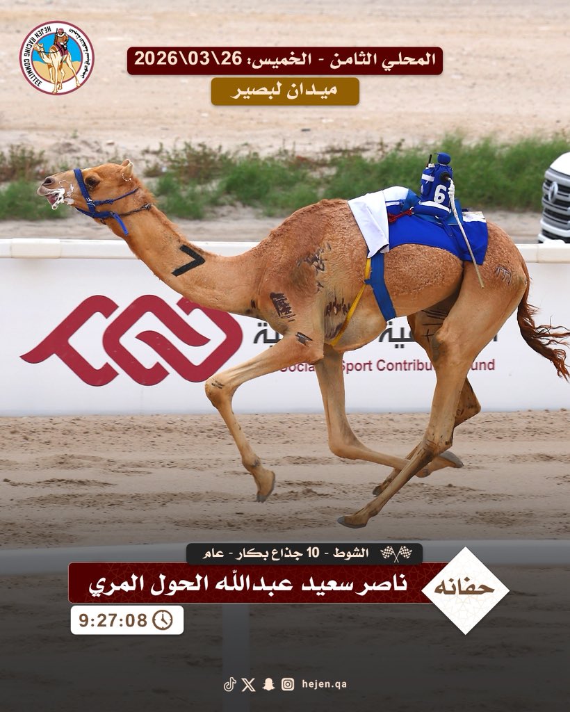اللجنة المنظمة لسباق الهجن tweet media