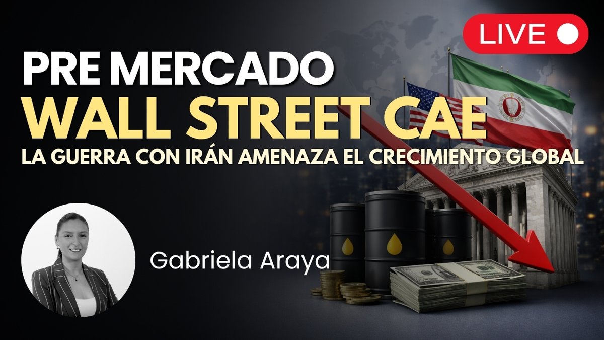 Wall Street cae mientras la OCDE alerta: la guerra con Irán amenaza el crecimiento global

Únete al PreMercado Americano en nuestro canal de YouTube junto a <a href="/GArayaFX/">Gabriela Araya</a> a partir de las 08:30 NY. ¡Partimos en minutos! 💥 

Revisa lo más destacado de #WallStreet y #Forex.

Aquí! 👉