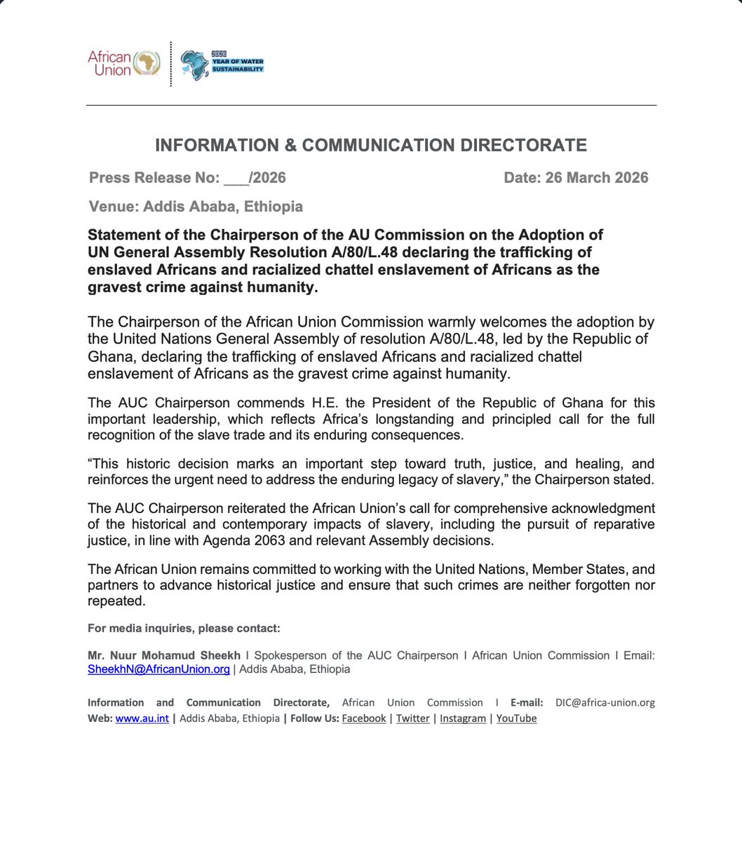 African Union tweet media