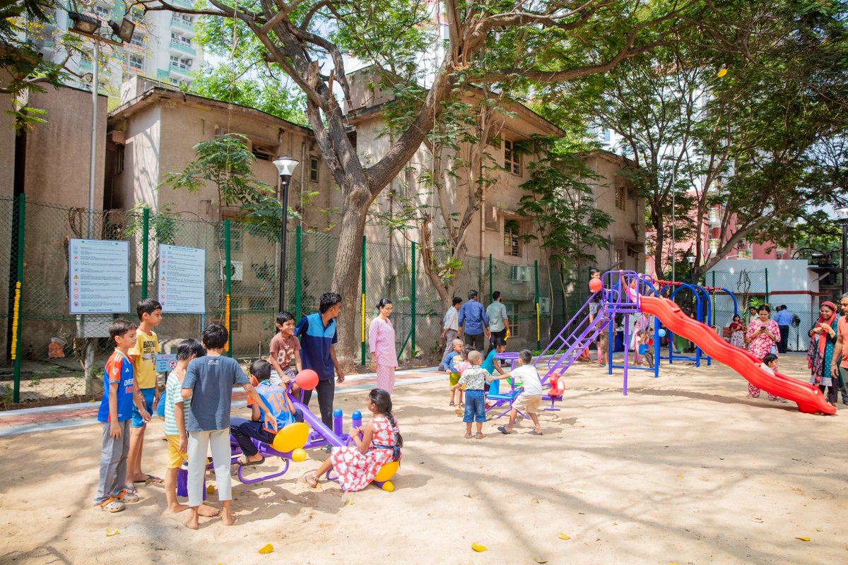 tn_incometax's tweet photo. This initiative stands as a commendable effort toward promoting environmental sustainability and community well-being. The newly developed park will greatly benefit Income Tax officials, officers, and other residents of the Central Revenue Quarters by providing a green, safe, and healthy recreational space for their children. 3/3