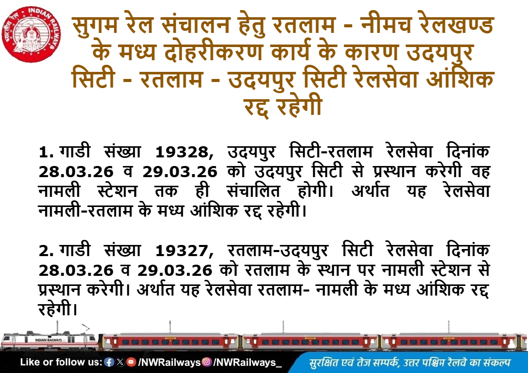 North Western Railway tweet media