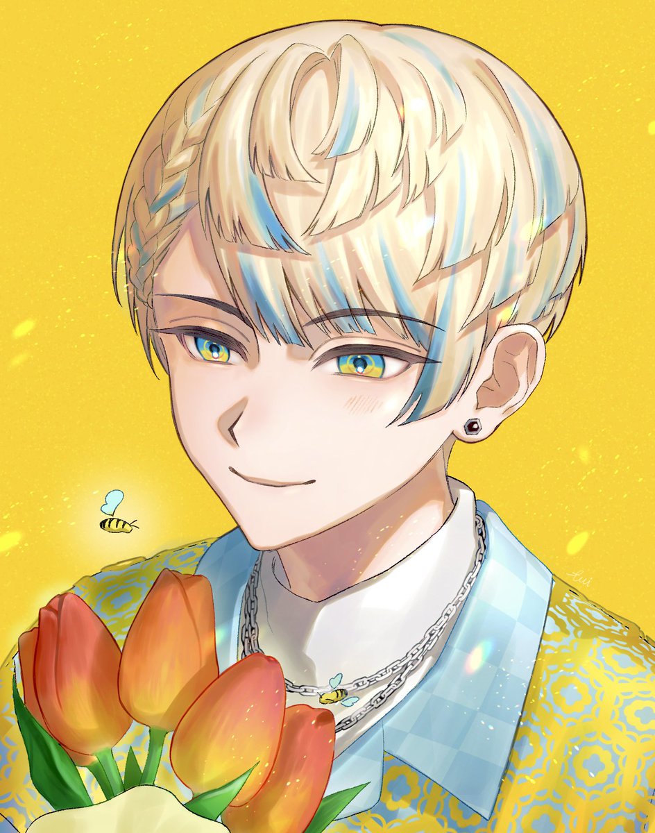 #まな板にマナ居た 
🌷春とヒーロー🐝
