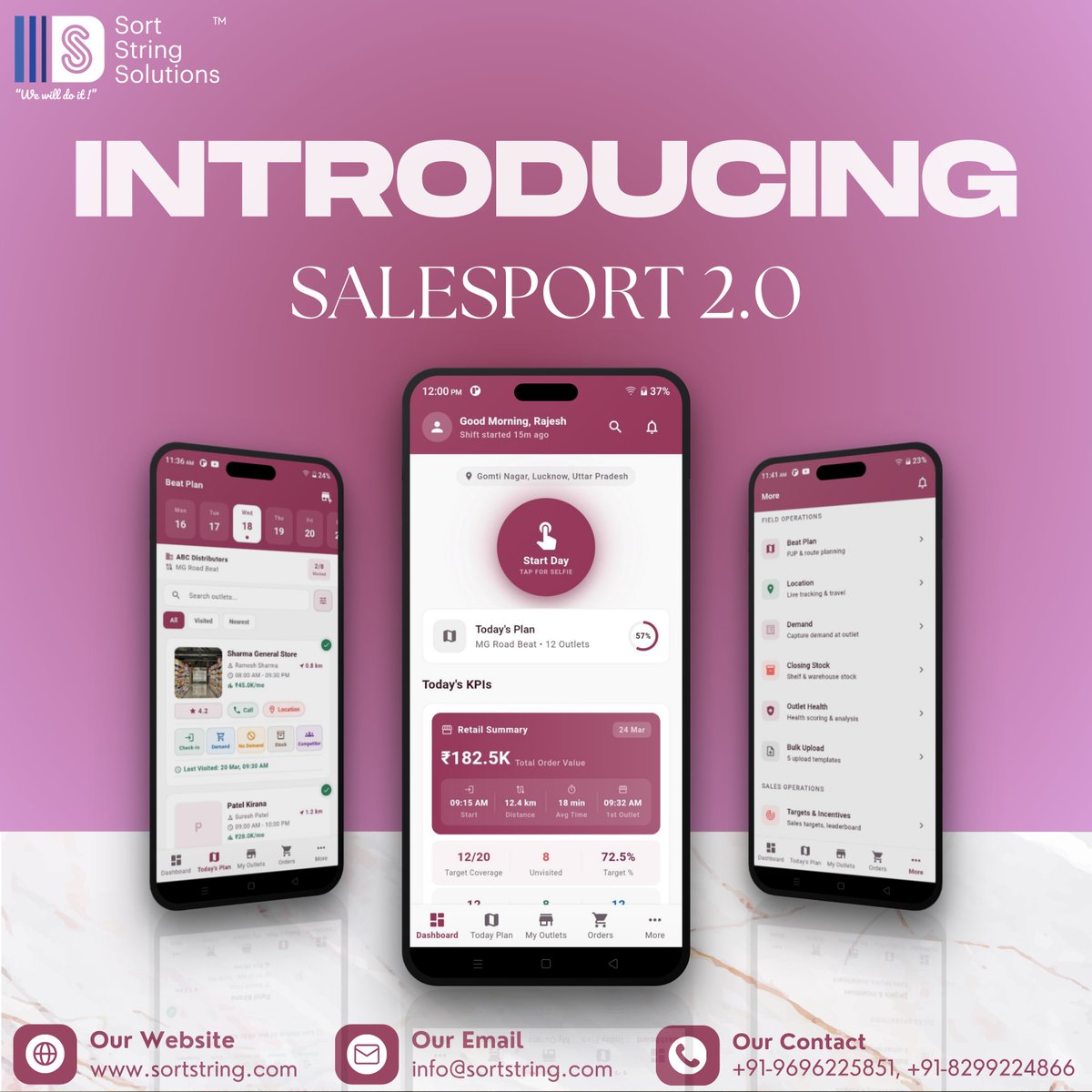sort_string's tweet photo. SalesPort 2.0 is here — not an upgrade, a transformation.
AI-powered insights, intelligent beat planning, real-time KPIs, and smarter sales execution — all in one next-gen SFA platform.

#SalesPort2 #SFA #AIinSales #SalesAutomation #SortStringSolutions #DigitalTransformation https://t.co/5wlv334gvs