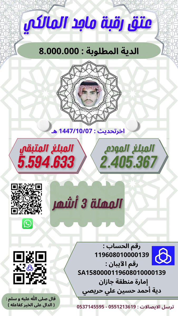 عتق رقبة ماجد جابر المالكي tweet media