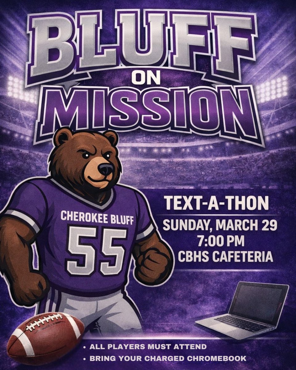 CHEROKEE BLUFF FOOTBALL tweet media