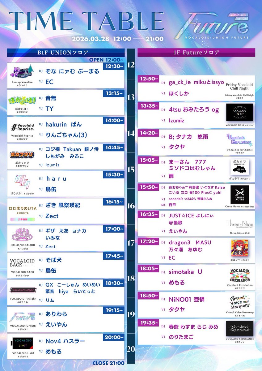 gx_windows's tweet photo. 🌏VOCALOID UNION:Future🌎

うおおついに #ボカユニ は明後日開催！！

🗓3/28(土)12:00〜21:00
🕋渋谷CIRCUS TOKYO
💰3000円(1D付)

札幌 #ボカとわ からは
GX、こーしゅん、めいめい、緊音、hiya、らいてっと、そしてVJリムの7名でやっていきます！！

皆さんにお会いできるのを楽しみにしてます🙌 https://t.co/vRCuPs5bEq