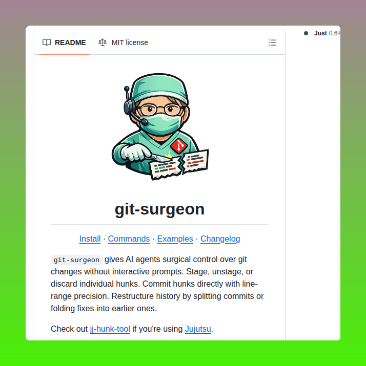 tom_doerr's tweet photo. Surgical git control for AI agents

https://t.co/rcom9xqfMD https://t.co/e2EC845HXu