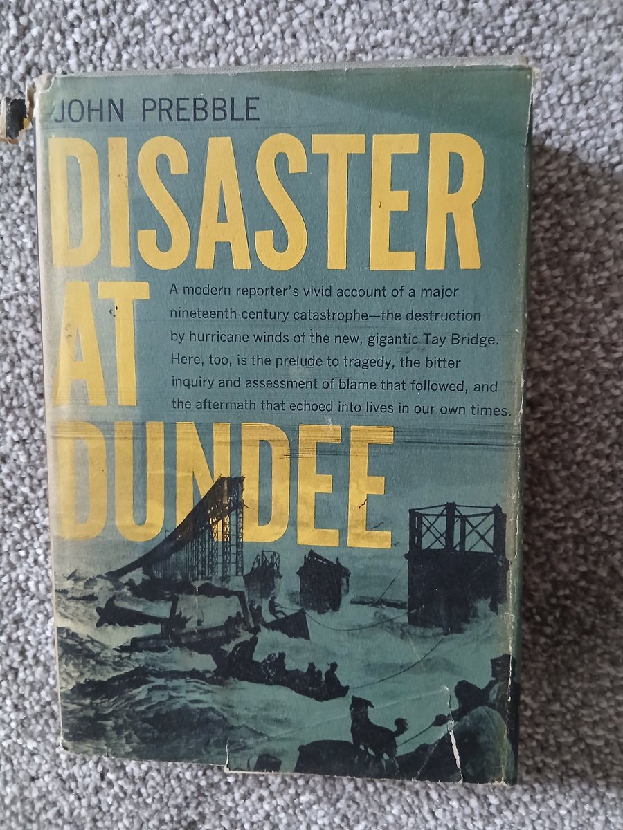 daveainsworth63's tweet image. Picked up this beauty this morning. I love reading John Prebble and I haven't yet read this account of the Tay Bridge disaster of 1879. #JohnPrebble #TayBridge #Dundee #Reading