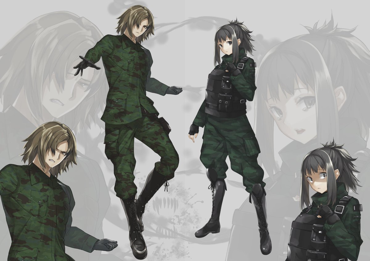 Characters from my visual novel AENIGMA #4