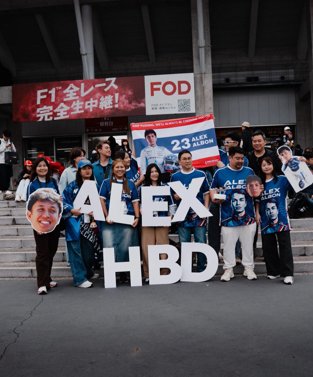 alex albon’s pr manager tweet media