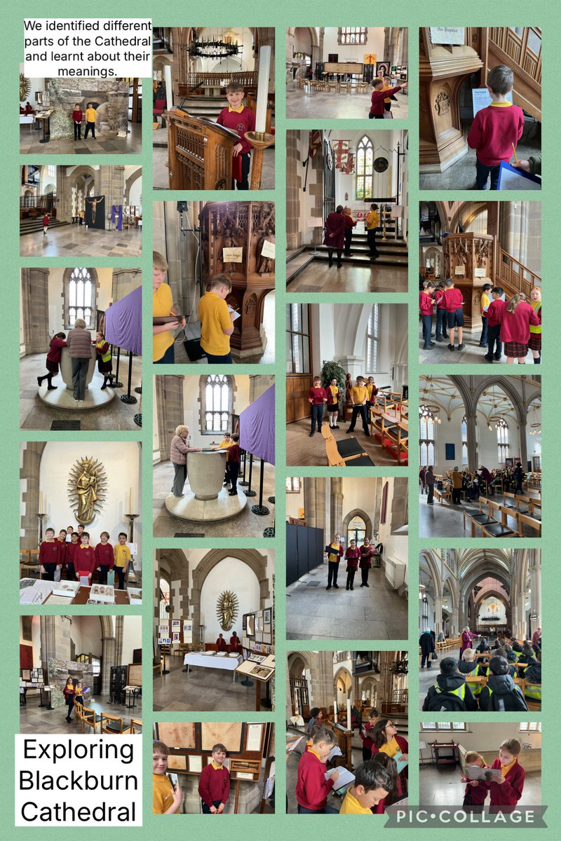 MissGStJames's tweet photo. Enjoying our visit to @bbcathedral today exploring the cathedral and learning about the Easter story! @StJamesChorley @StJamesYear5 https://t.co/tULX2xpqOU