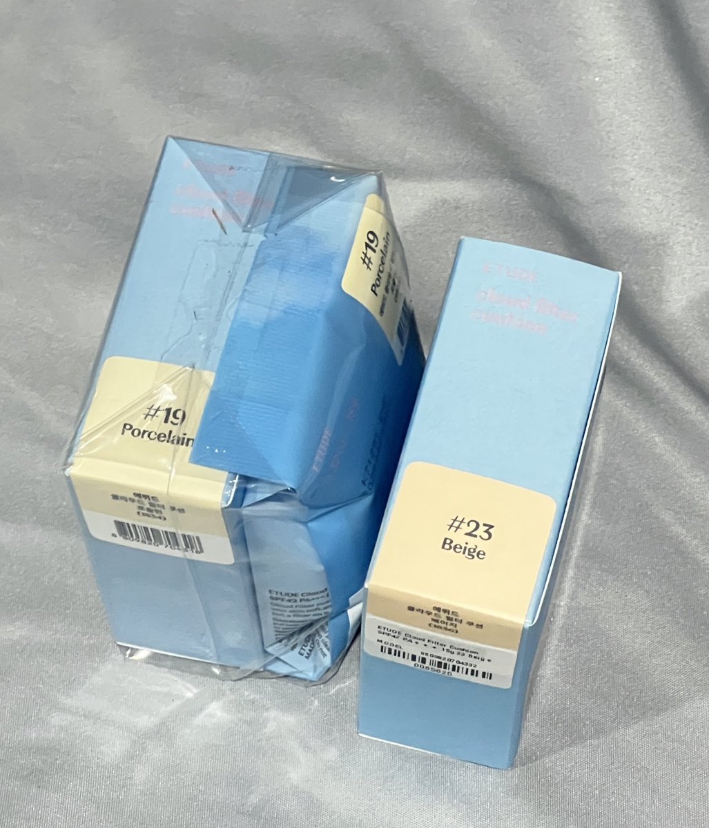 l33w0r's tweet image. คุชชั่น Etude Cloud filter Cushion  
คุชชั่นก้อนเมฆ  เบอร์ 19 , 23

(( ราคาเต็ม 790 ))
🪽 ตลับจริง 380
รีฟิล เบอร์ 19 320 บาท
#คุชชั่นก้อนเมฆ #cushion  #ETUDEThailand #auausave #ส่งต่อสกินเเคร์ #ของดีบอกต่อ