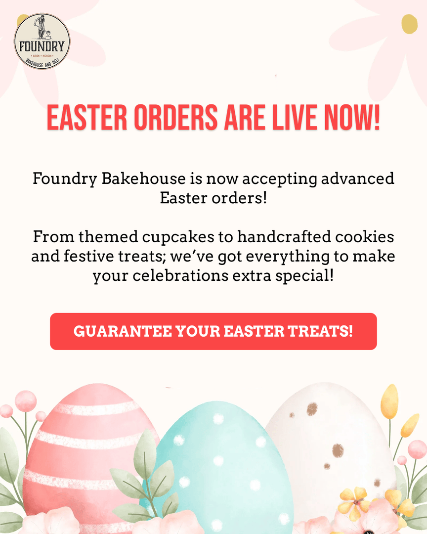 FoundryBake's tweet photo. Easter just got sweeter✨ Our beautifully handcrafted Easter cookies are the perfect mix of taste and creativity; baked fresh and designed to make your celebrations special.

#EasterTreats #EasterCookies #FoundryBakehouse #EasterVibes #FreshlyBaked #CookieLove #FestiveTreats https://t.co/qJUwqCBGOX