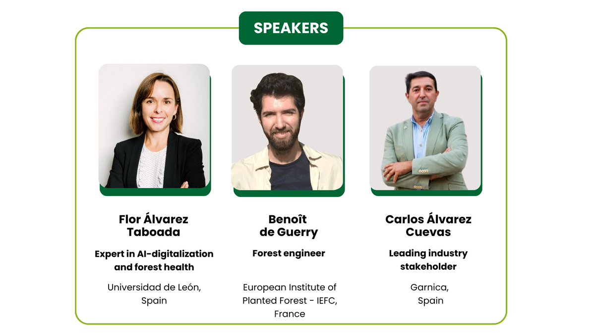 floralvareztab1's tweet photo. Webinar sobre ciencia ciudadana e #IA para la detección y seguimiento del estado sanitario de las masas forestales.

📅 Fecha: 8 de abril de 2026
🕓 Hora: 16:30 – 18:00 CEST (Hora de París/Madrid)
🗣️ Idioma: Inglés

🔗 Inscripción y más información:
https://t.co/n5f3GwBv70 https://t.co/6MPUHbiQKM